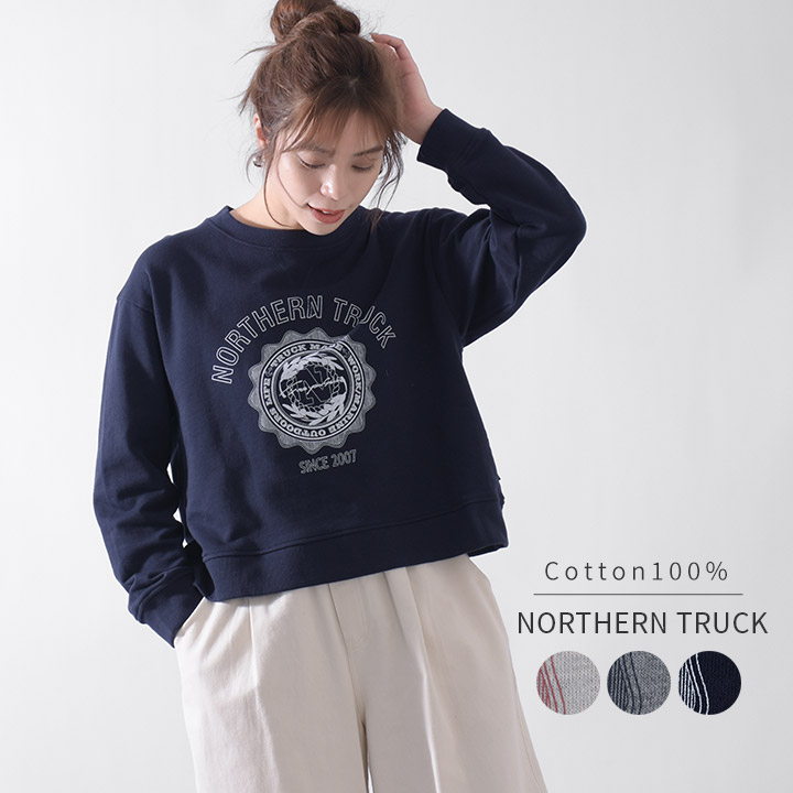 ノーザントラック ノースオブジェクト NORTHERN TRUCK カレッジロゴ スウェット ロゴスウェット トレーナー レディース プルオーバー  [M便不可]