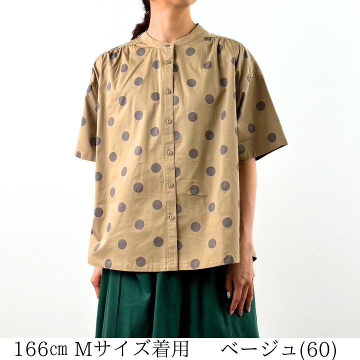 Russeluno ラッセルノ 半袖シャツ 花柄 水玉 ドクロ ドット Russeluno ラッセルノ 半袖シャツ 花柄 水玉 ドクロ ドット