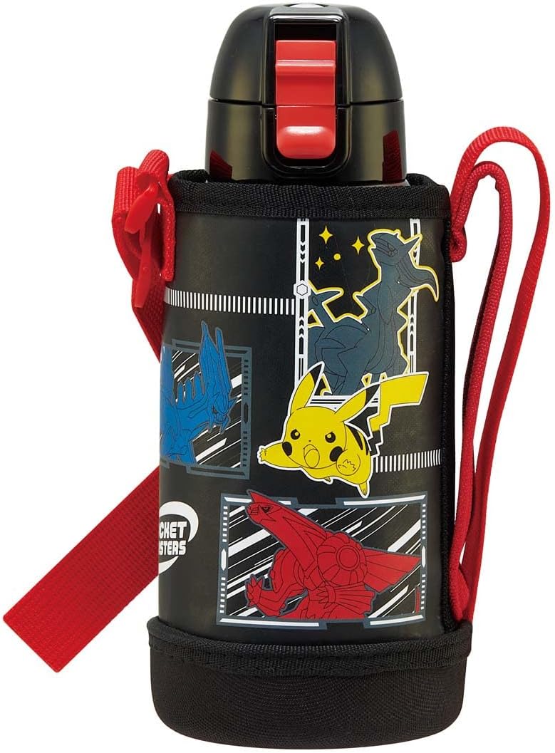 スケーター 水筒 600ml ステンレス ポケットモンスター 子供用 カバー付き KSTCH6-A [カバー付き600ml]