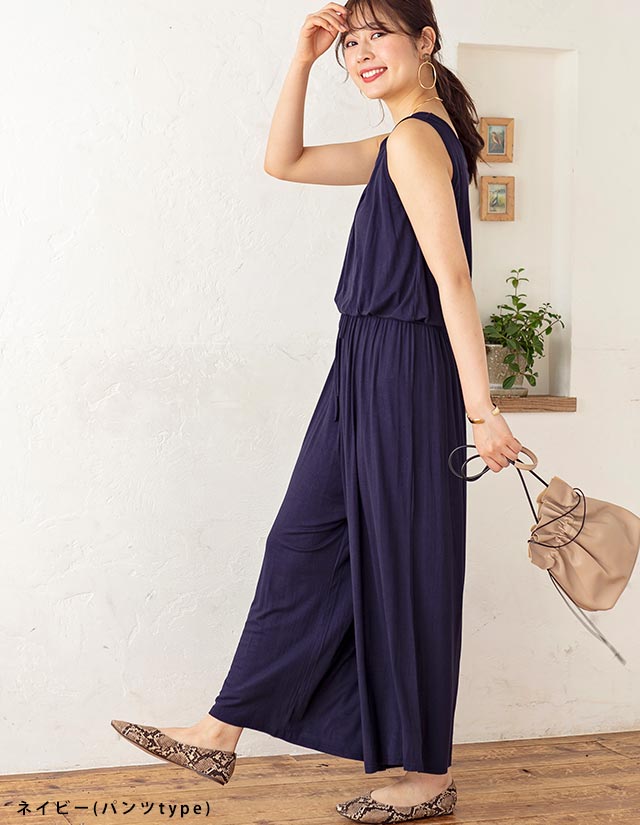 美品　ANOKHI アノーキ　オールインワン　サロペット ロングワンピース 美品 ANOKHI アノーキ オールインワン サロペット ロングワンピース