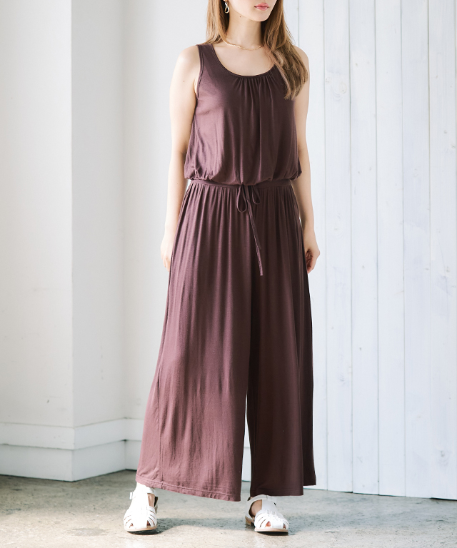 美品　ANOKHI アノーキ　オールインワン　サロペット ロングワンピース 美品 ANOKHI アノーキ オールインワン サロペット ロングワンピース