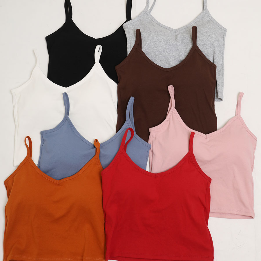 ブラトップ 見せブラ キャミソール カップ付き バックオープンブラ インナー 背中見せブラ キャミソール パット付き トップス | ブランド登録なし | 10