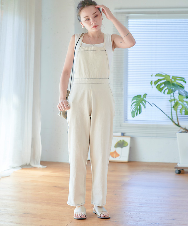 Uxzdx デニムオーバーオール女性緩い韓国のバージョンは薄い新しいファッションハイウエストワンピースオーバーオールでした Size Small Robotecnia Mx