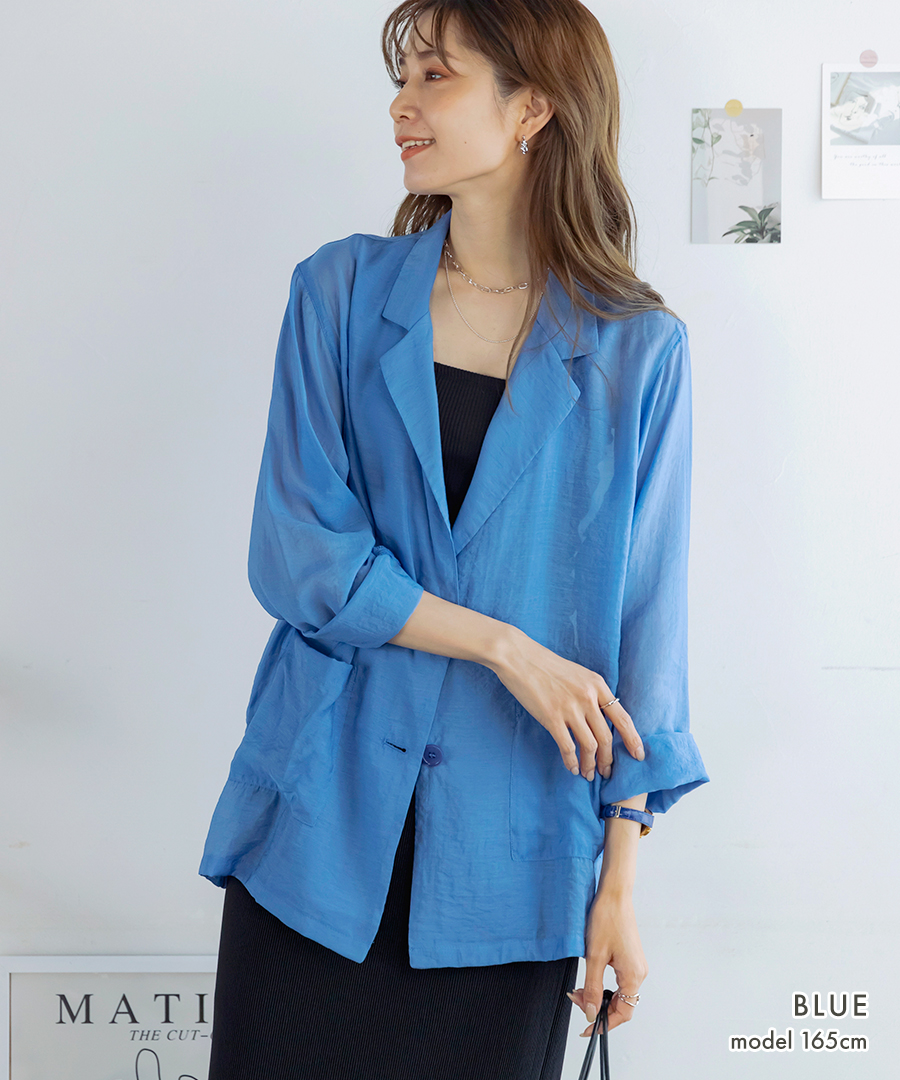 SALE シアージャケット レディース 長袖 テーラード トップス