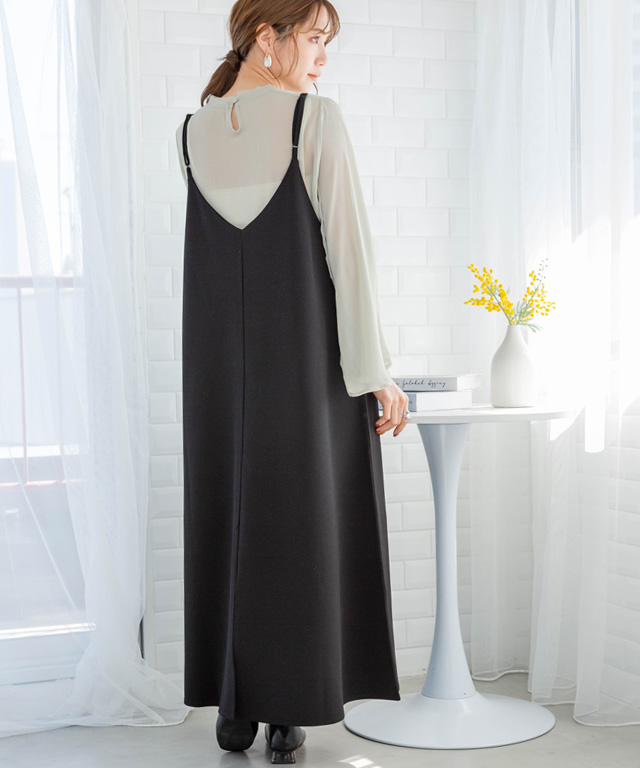 キャミソールワンピース キャミソールワンピース 40代 キャミワンピース 40代 キャミワンピース 黒 キャミワンピース 黒 ロング | ブランド登録なし | 09