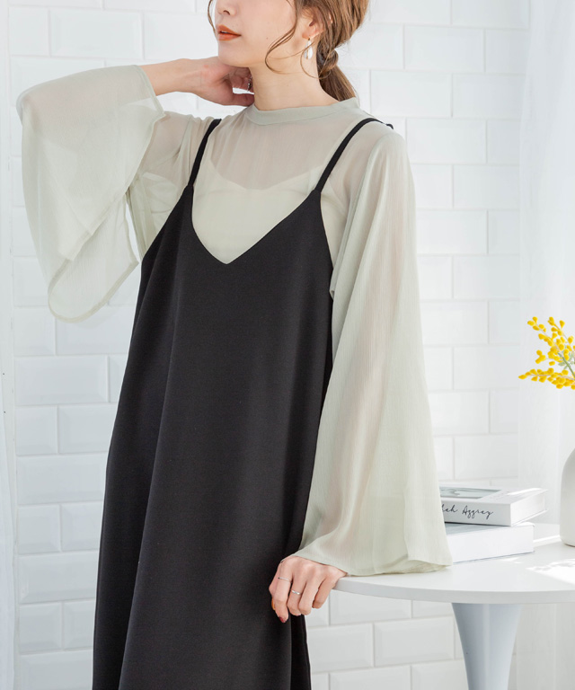 キャミソールワンピース キャミソールワンピース 40代 キャミワンピース 40代 キャミワンピース 黒 キャミワンピース 黒 ロング | ブランド登録なし | 10