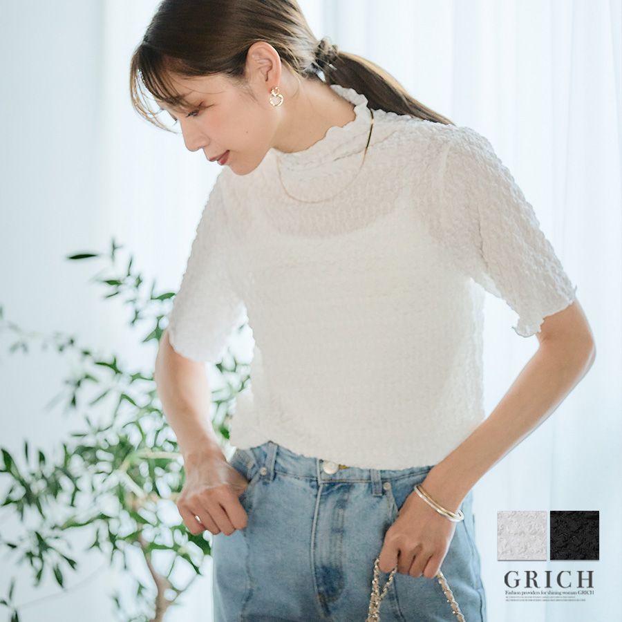 kk様白半袖トップス CLEL（クレイル） tシャツ 「CLEL」Giza Cotton Basic Short Sleeve T