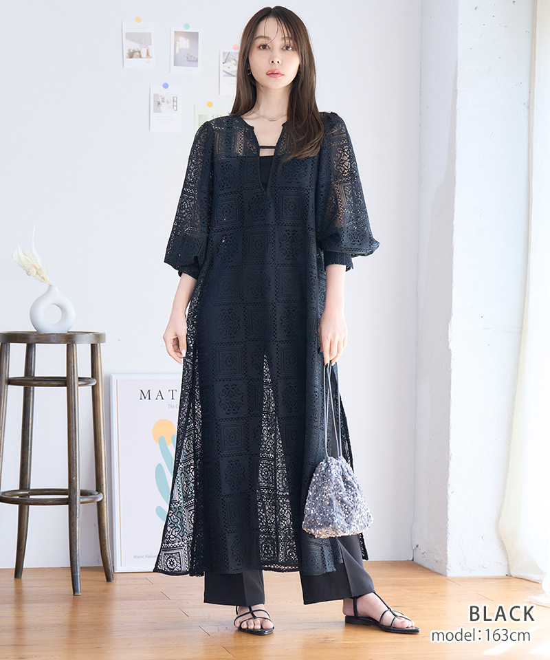 クロシェレース ワンピース : GROWINGRICH - 通販 - Yahoo!ショッピング