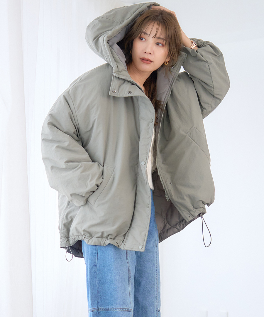 中綿ジャケット レディース 中綿コート モンスターパーカー 中綿