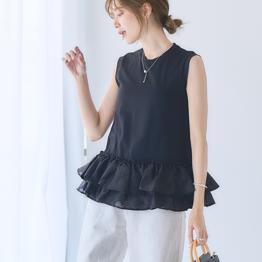 裾フリルタンクトップのおすすめ人気商品一覧 通販 - Yahoo!ショッピング