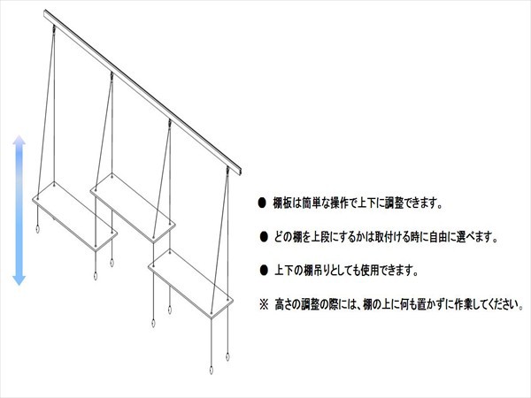 アクリルシェルフ ３連タイプ APH-703 -送料無料- : 110842 : アラカワ