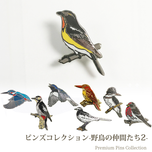 とみ様 ピンバッジ ピンバッジ 野鳥 ピンズ 2 日本 カワセミ アカショウビン ヤマセミ