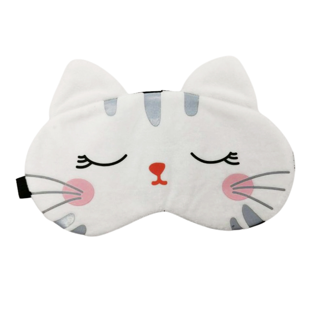 アイマスク 猫 かわいい ネコ ポケット 付き 長さ調節 ゴム バンド