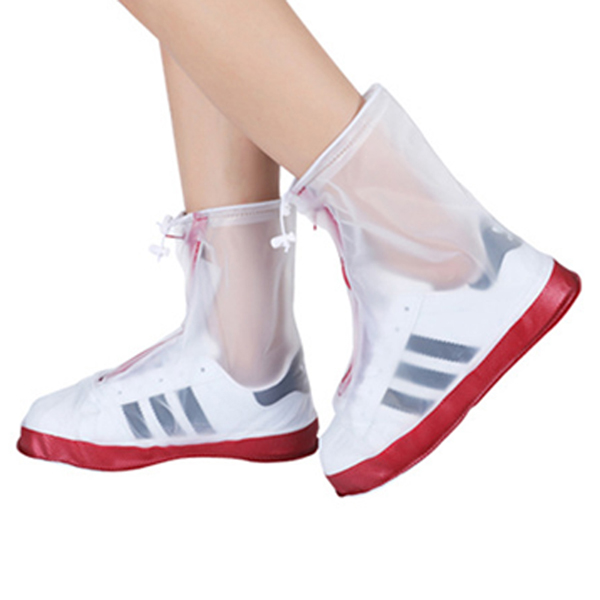 「レビュー記入でメール便送料無料」シューズカバー ファスナー 防水 PVC レインカバー 靴用 梅雨 レディース メンズ アウトレット GPT gu1a606-mail(gu1a607) | ブランド登録なし | 04