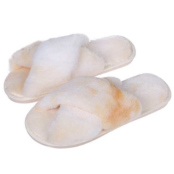 「レビュー記入でメール便送料無料」ルームシューズ スリッパ もこもこ 前開き あったか レディース ファー クロスデザイン 室内 冬 GPT gu1a960-mail (gu1b012) | ブランド登録なし | 04