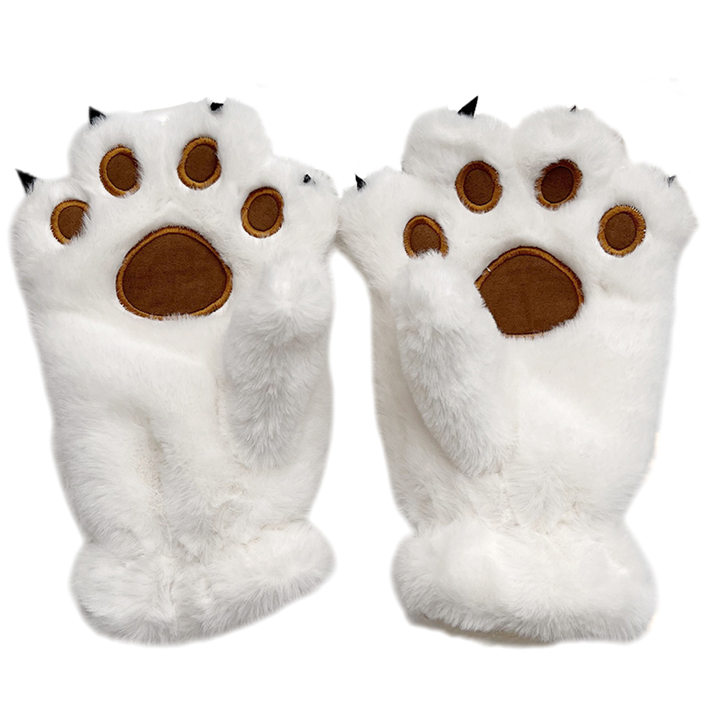 「レビュー記入でメール便送料無料」GPT 手袋 ミトン アニマル 可愛い ファー 冬 暖かい 防寒 裏ボア 肉球 紐付 gu1b215-mail(1通につき1点迄)(gu1b216) | ブランド登録なし | 02