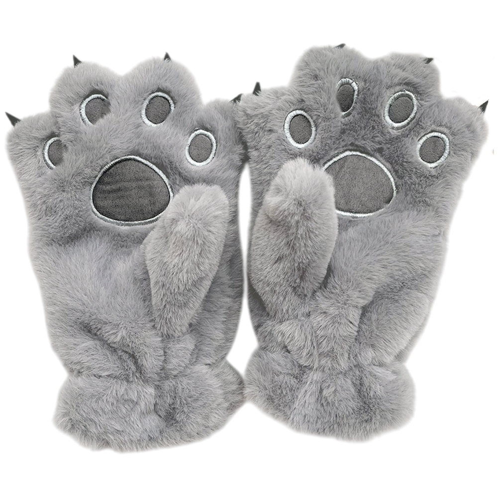 「レビュー記入でメール便送料無料」GPT 手袋 ミトン アニマル 可愛い ファー 冬 暖かい 防寒 裏ボア 肉球 紐付 gu1b215-mail(1通につき1点迄)(gu1b216) | ブランド登録なし | 03