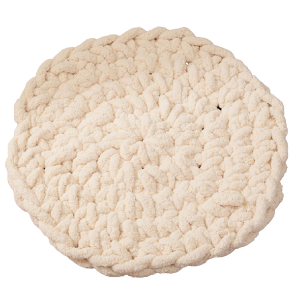 椅子 クッション おしゃれ 丸型 チャンキーニット 座布団 円形 円座 ラグ 極厚 極太 ボリューム ニット フロアクッション 北欧 編み物 GPT 送料無料(gu1b218) | ブランド登録なし | 01