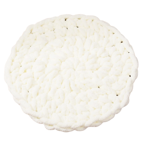 椅子 クッション おしゃれ 丸型 チャンキーニット 座布団 円形 円座 ラグ 極厚 極太 ボリューム ニット フロアクッション 北欧 編み物 GPT 送料無料(gu1b218) | ブランド登録なし | 05