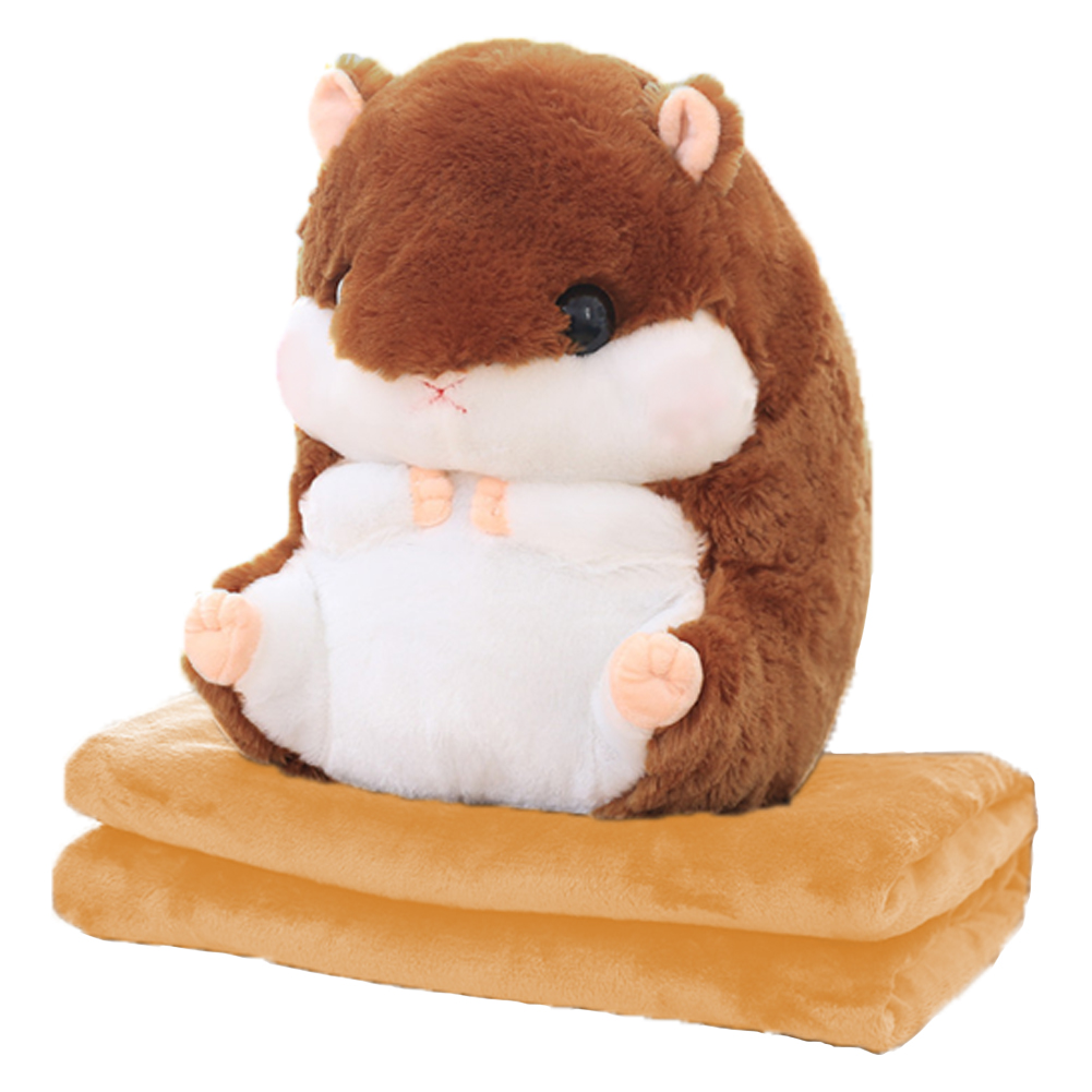 ぬいぐるみ ハムスター ブランケット付き 大きい 防寒 こども