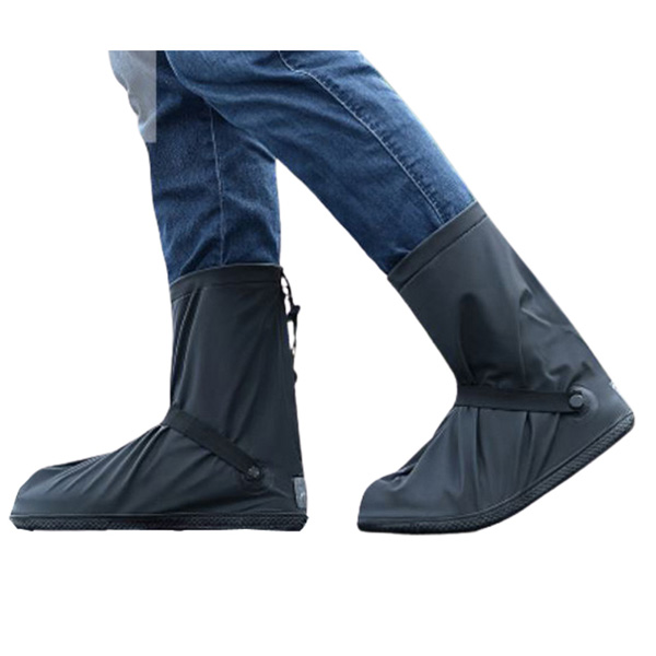 「レビュー記入でメール便送料無料」防水 シューズカバー 足首固定バンド 反射テープ付き ショート丈 ファスナー GPT gu1b345-mail(gu1b346)(1通につき1点迄) | ブランド登録なし | 01