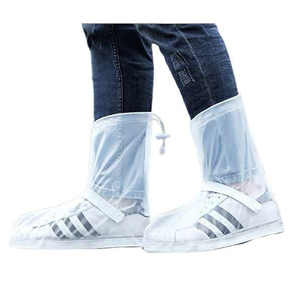 「レビュー記入でメール便送料無料」防水 シューズカバー 足首固定バンド 反射テープ付き ショート丈 ファスナー GPT gu1b345-mail(gu1b346)(1通につき1点迄) | ブランド登録なし | 02