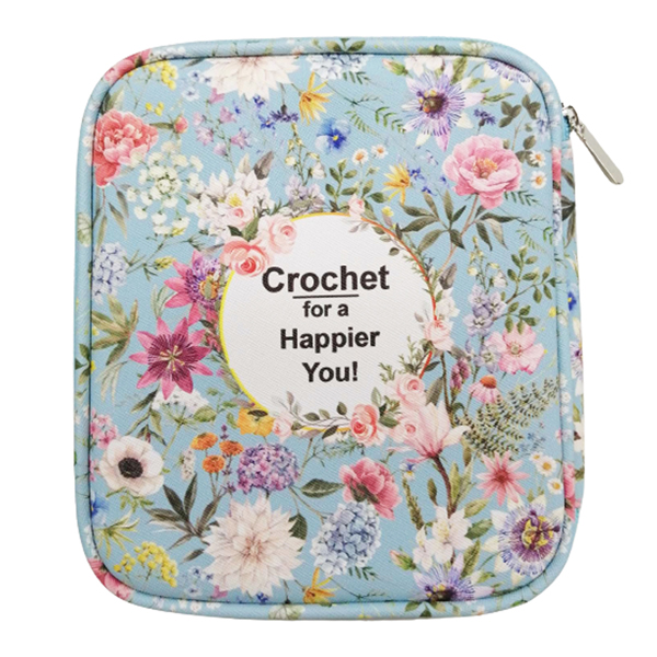 かぎ針 編み針 18本 入る 収納 ケース 花柄 かわいい おしゃれ