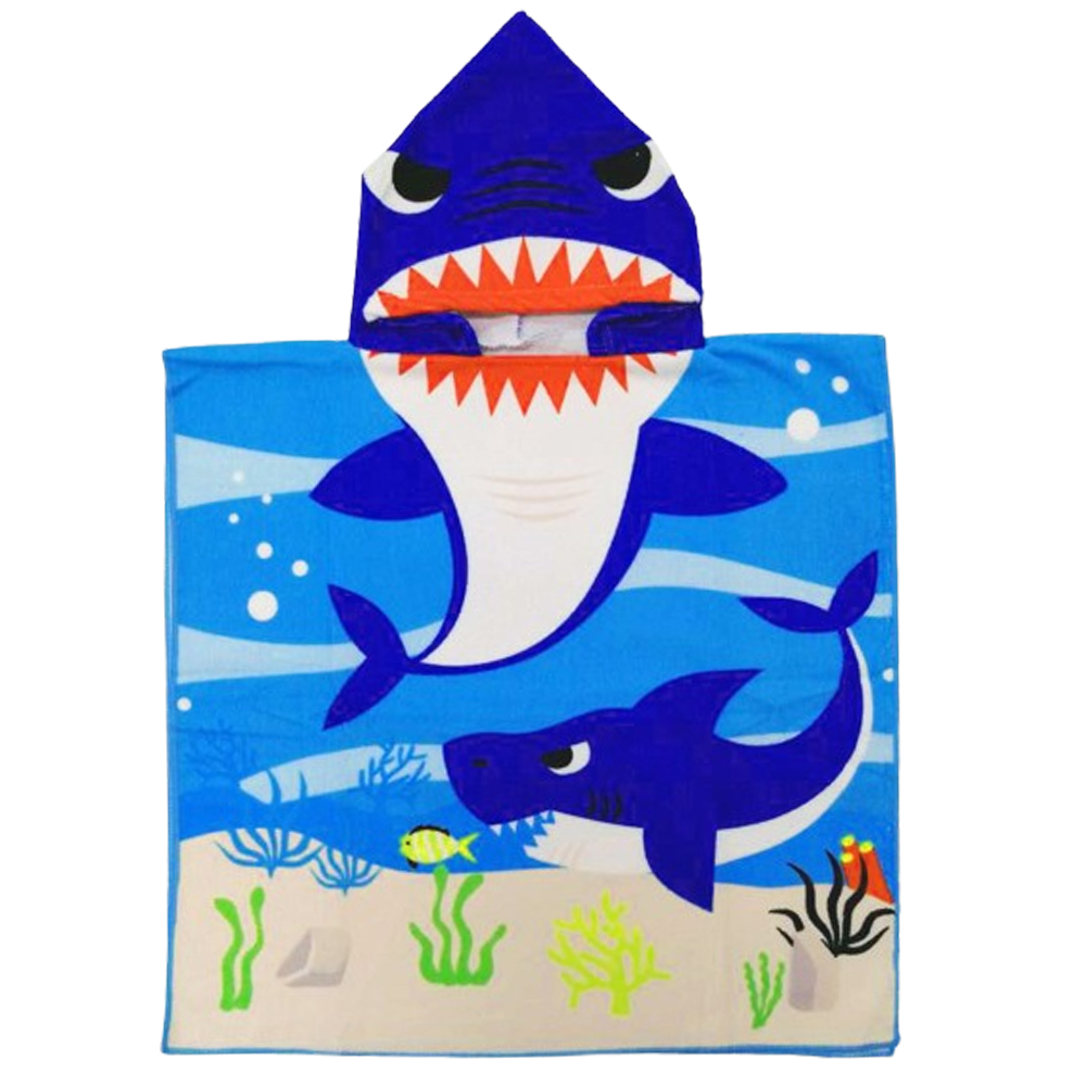 「レビュー記入でメール便送料無料」ポンチョ タオル バスタオル フード 湯上り バスローブ キッズ 子供 人魚 GPT gu1c133-mail(gu1b378)(1通につき1点迄) | ブランド登録なし | 03