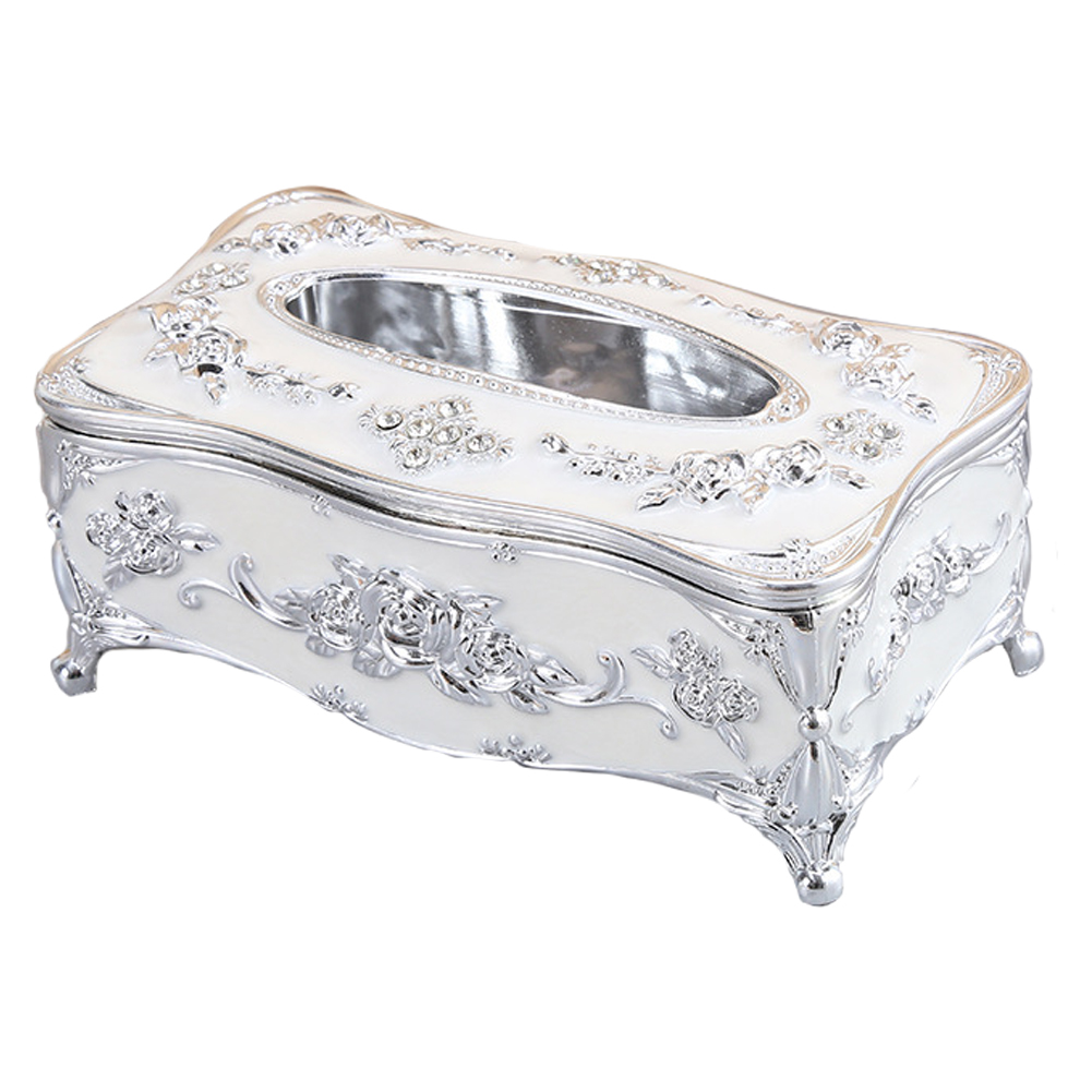 ティッシュケース おしゃれ ティッシュボックス 収納 アンティーク フタ付 猫足 ロココ インテリア ヨーロピアン 高級 姫系 薔薇 GPT 送料無料(gu1c220) | ブランド登録なし | 01