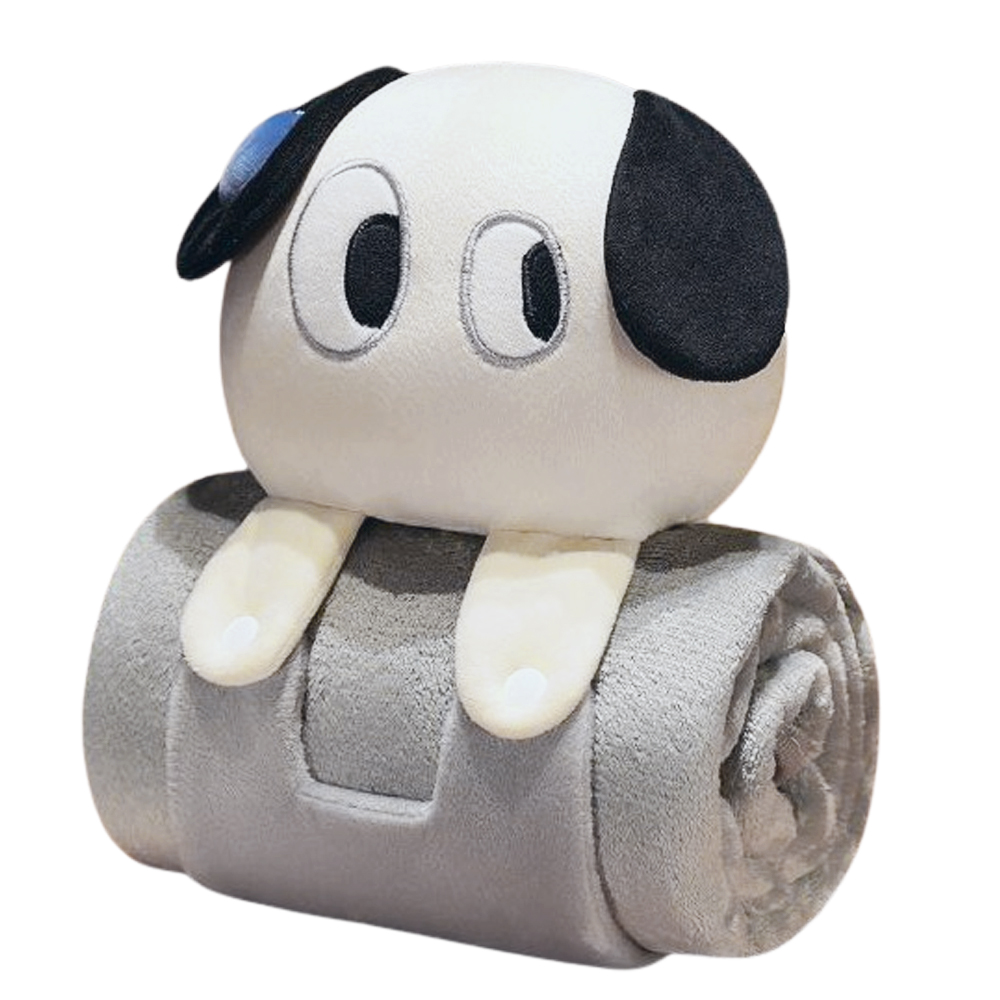 ブランケット クッション ぬいぐるみ で留める 2WAY 枕 可愛い 毛布 膝掛け 動物 ふわふわ 防寒 柔らかい アニマル 犬 猫 うさぎ GPT (gu1c236)「送料無料」 | ブランド登録なし | 01