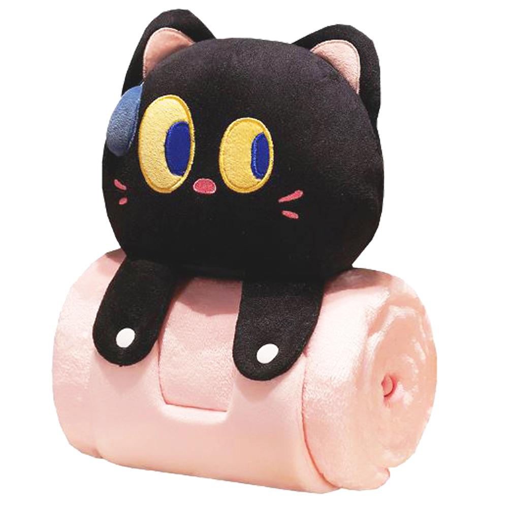 ブランケット クッション ぬいぐるみ で留める 2WAY 枕 可愛い 毛布 膝掛け 動物 ふわふわ 防寒 柔らかい アニマル 犬 猫 うさぎ GPT (gu1c236)「送料無料」 | ブランド登録なし | 03