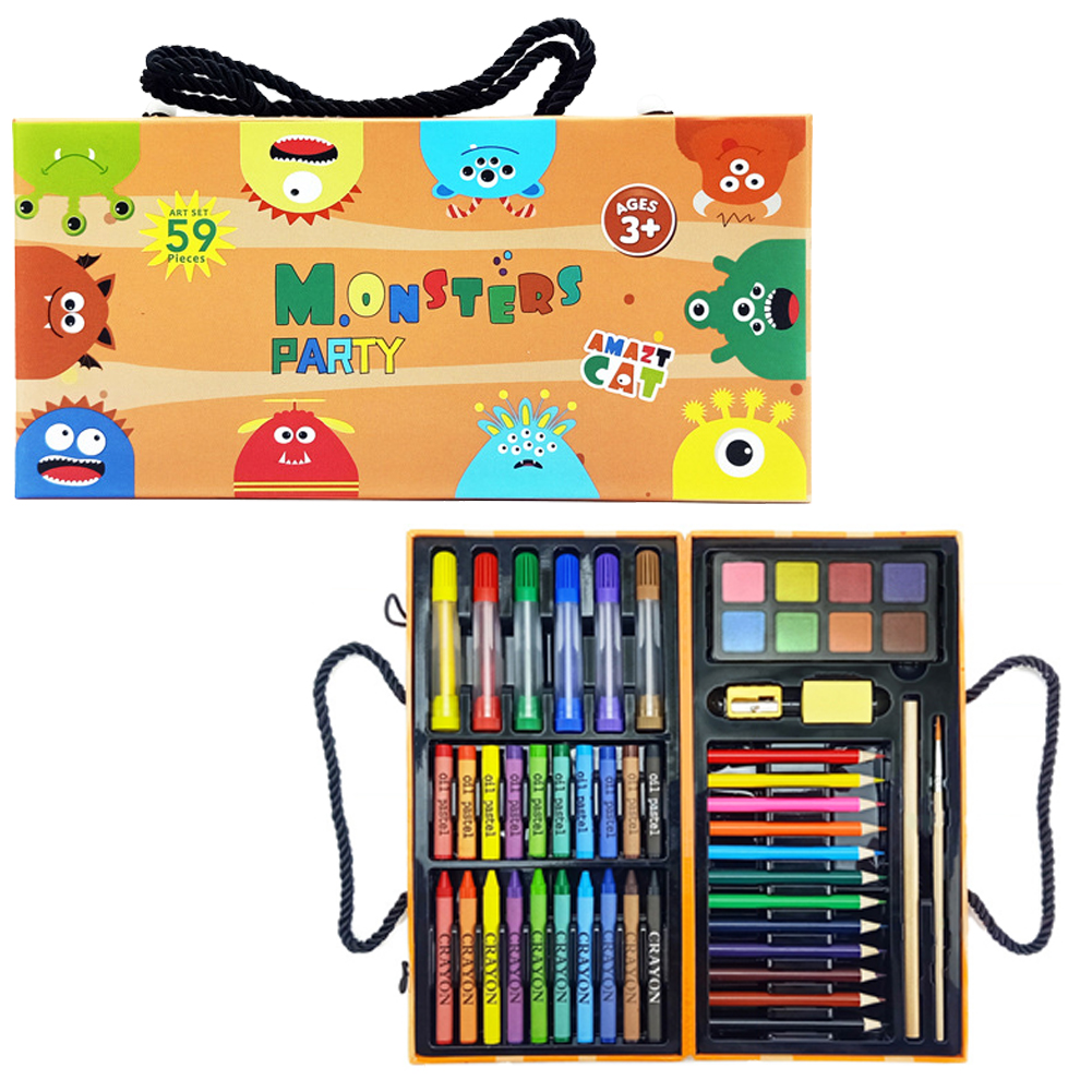 TREXD 油彩 水彩 ブラシセット10本 絵画 ネイル 絵の具 筆 紫 可愛い