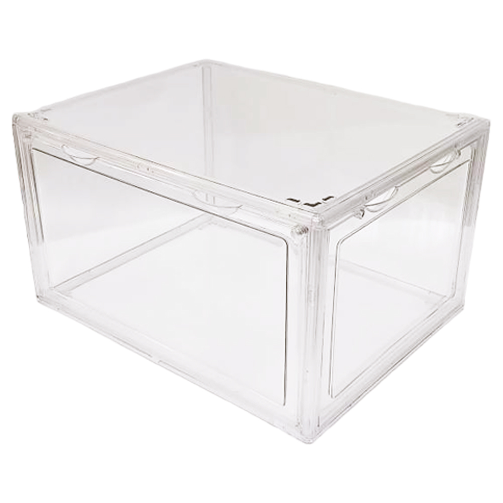 シューズボックス クリア 横型 2面開き ボックス 透明 靴 収納ケース マグネット式扉 簡単組立 フィギュア コレクション おしゃれ GPT 送料無料(gu1c291) | ブランド登録なし | 01