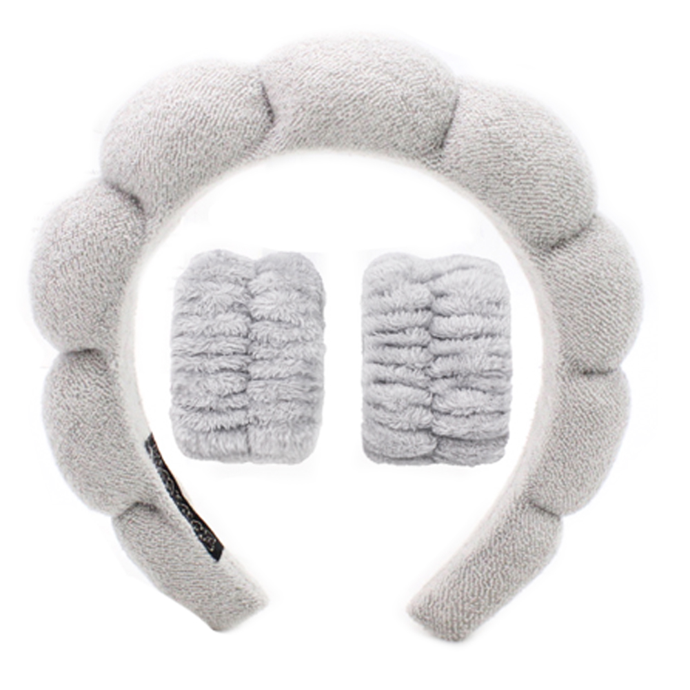 「レビュー記入でメール便送料無料」吸水 洗顔 リストバンド 2個 カチューシャ セット ヘアバンド 袖濡れ防止 GPT gu1c293-mail(1通につき1点迄)(gu1c294) | ブランド登録なし | 02