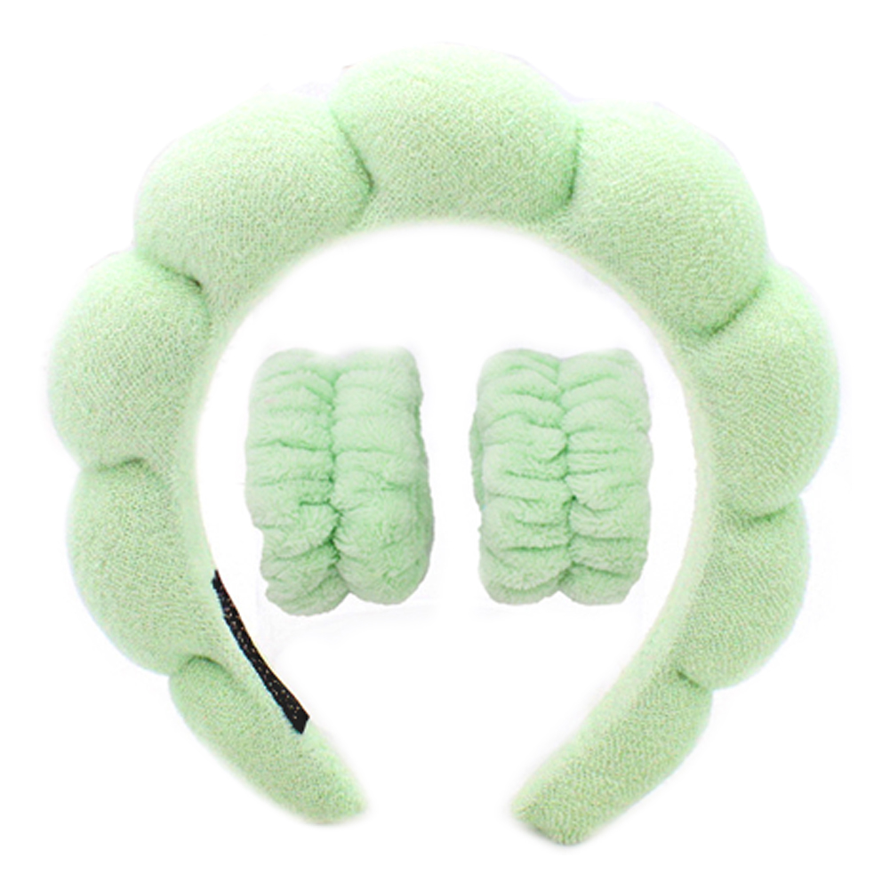 「レビュー記入でメール便送料無料」吸水 洗顔 リストバンド 2個 カチューシャ セット ヘアバンド 袖濡れ防止 GPT gu1c293-mail(1通につき1点迄)(gu1c294) | ブランド登録なし | 03