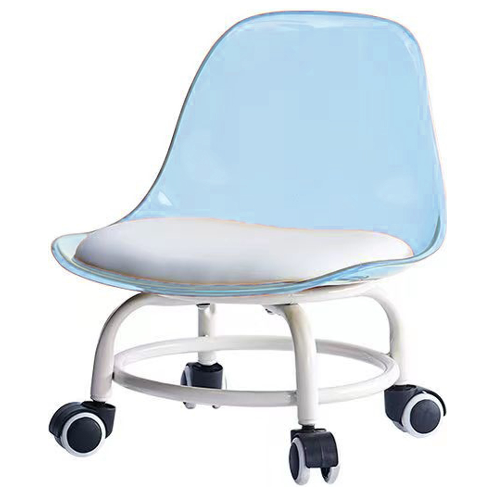 椅子 低い キャスター付 作業椅子 おしゃれ ローチェア ロータイプ 背もたれ クリア 360°回転 スツール 作業用 回転椅子 ロースツール GPT 送料無料(gu1c305) | ブランド登録なし | 04