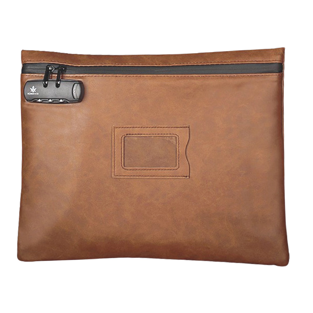 「レビュー記入でメール便送料無料」防犯 3桁 ダイヤル錠 PUレザー 薄型 書類 トラベルポーチ ケース A4収納 名札 GPT gu1c330-mail(gu1c331)(1通につき1点迄) | ブランド登録なし | 01