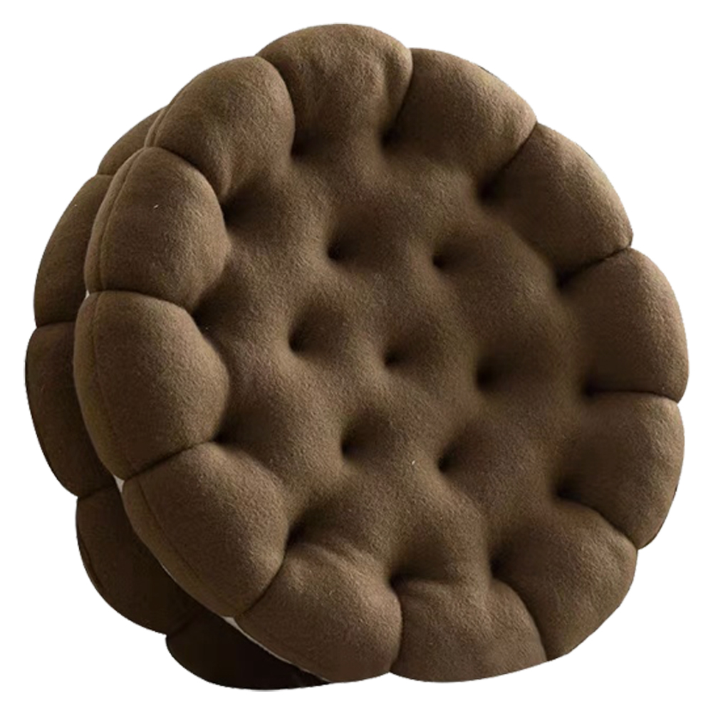 ビスケット クッション 座布団 丸型 円形 おしゃれ かわいい ラウンドクッション 北欧 ふわふわ インテリア クリスマス プレゼント GPT 送料無料(gu1c337) | ブランド登録なし | 01