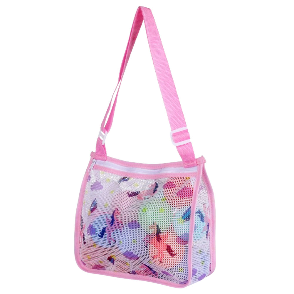 キッズ ショルダーバッグ メッシュバッグ 子供 子ども 海水浴 海遊び 公園 砂場 ビーチ おもちゃ入れ 肩掛け ビーチバッグ GPT 2点迄メール便OK(gu1c360) | ブランド登録なし | 03