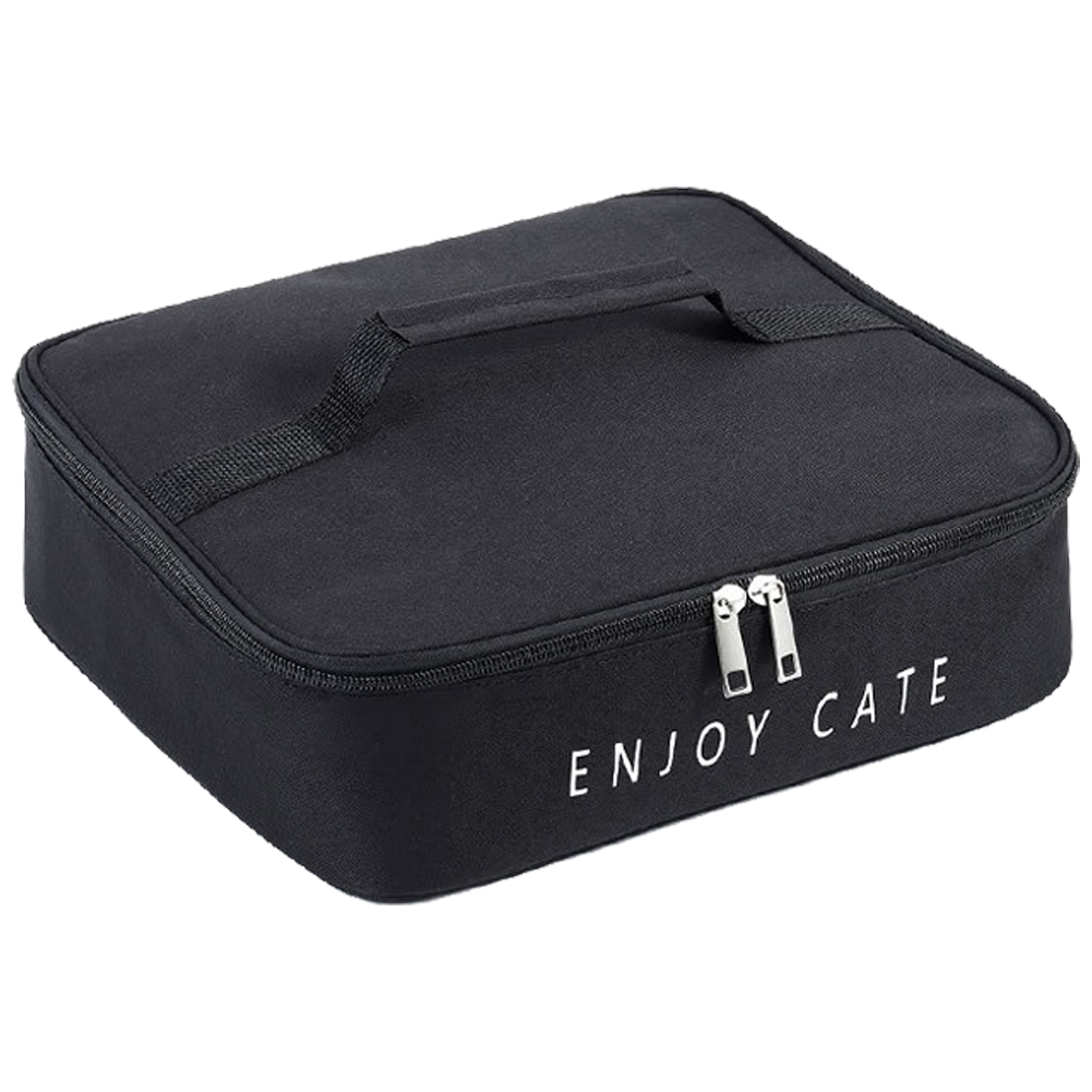 ランチバッグ 保冷 薄型 スクエア型 大容量 マチ 広い ダブルファスナー 大きめ 保温 お弁当袋 シンプル 杢調 丈夫 軽量 レジャー GPT 送料無料(gu1c393) | ブランド登録なし | 02