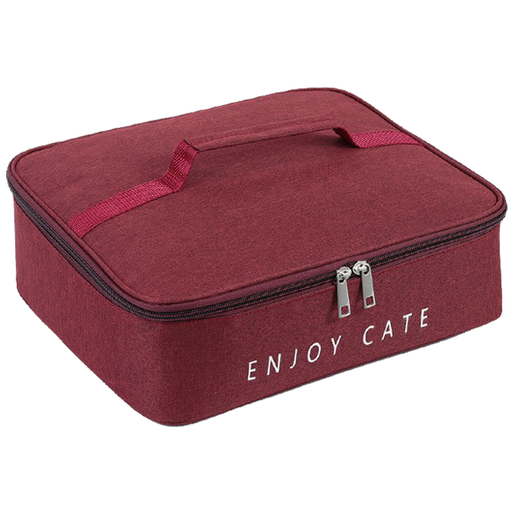 ランチバッグ 保冷 薄型 スクエア型 大容量 マチ 広い ダブルファスナー 大きめ 保温 お弁当袋 シンプル 杢調 丈夫 軽量 レジャー GPT 送料無料(gu1c393) | ブランド登録なし | 03