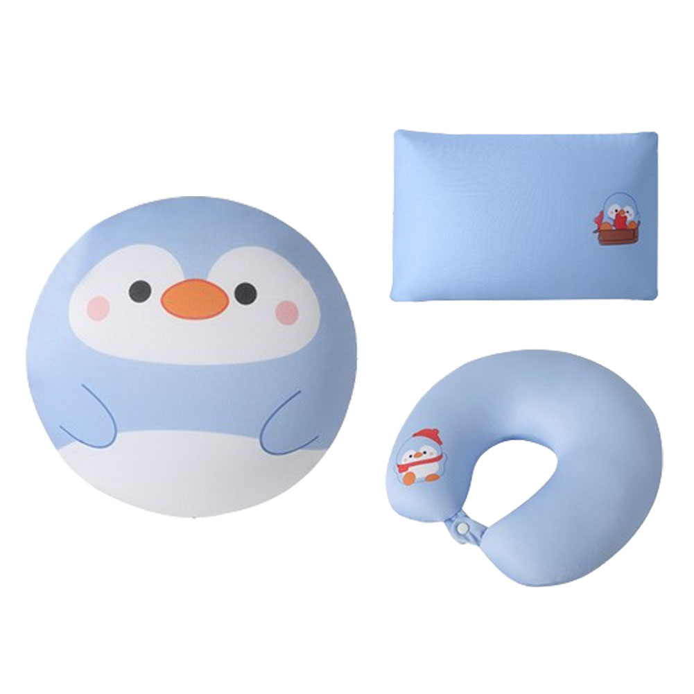 クッション ネックピロー 枕 3WAY 変形 ピロー ぬいぐるみ 旅行 トラベル U型 椅子 飛行機 車 アニマル マイクロビーズ ビーズピロー GPT 送料無料(gu1c402) | ブランド登録なし | 01