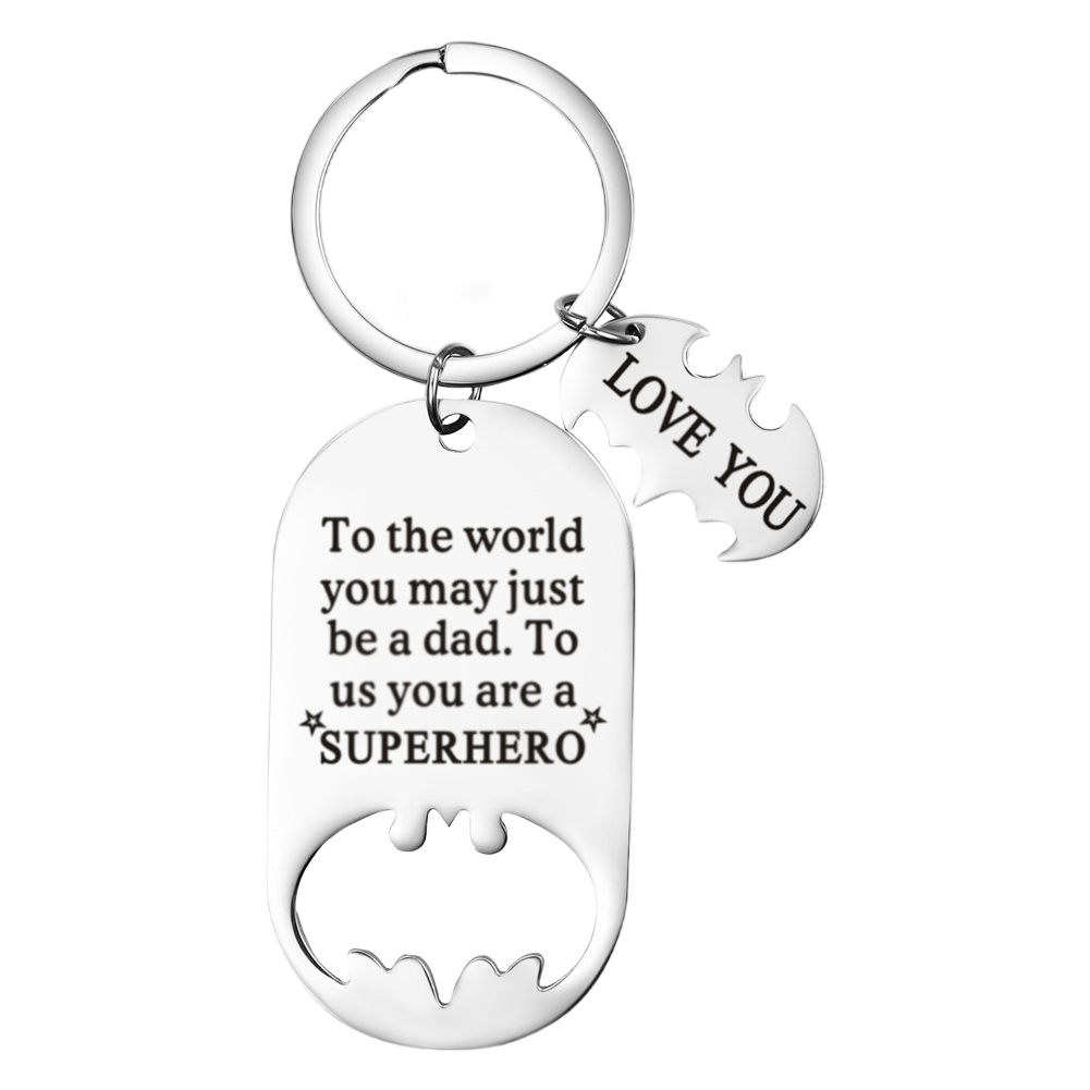 父の日 ギフト メッセージ 栓抜き キーホルダー ボトルオープナー コウモリ キーリング GPT gu1c415-mail(gu1c416)「レビュー記入でメール便送料無料」 | ブランド登録なし | 02