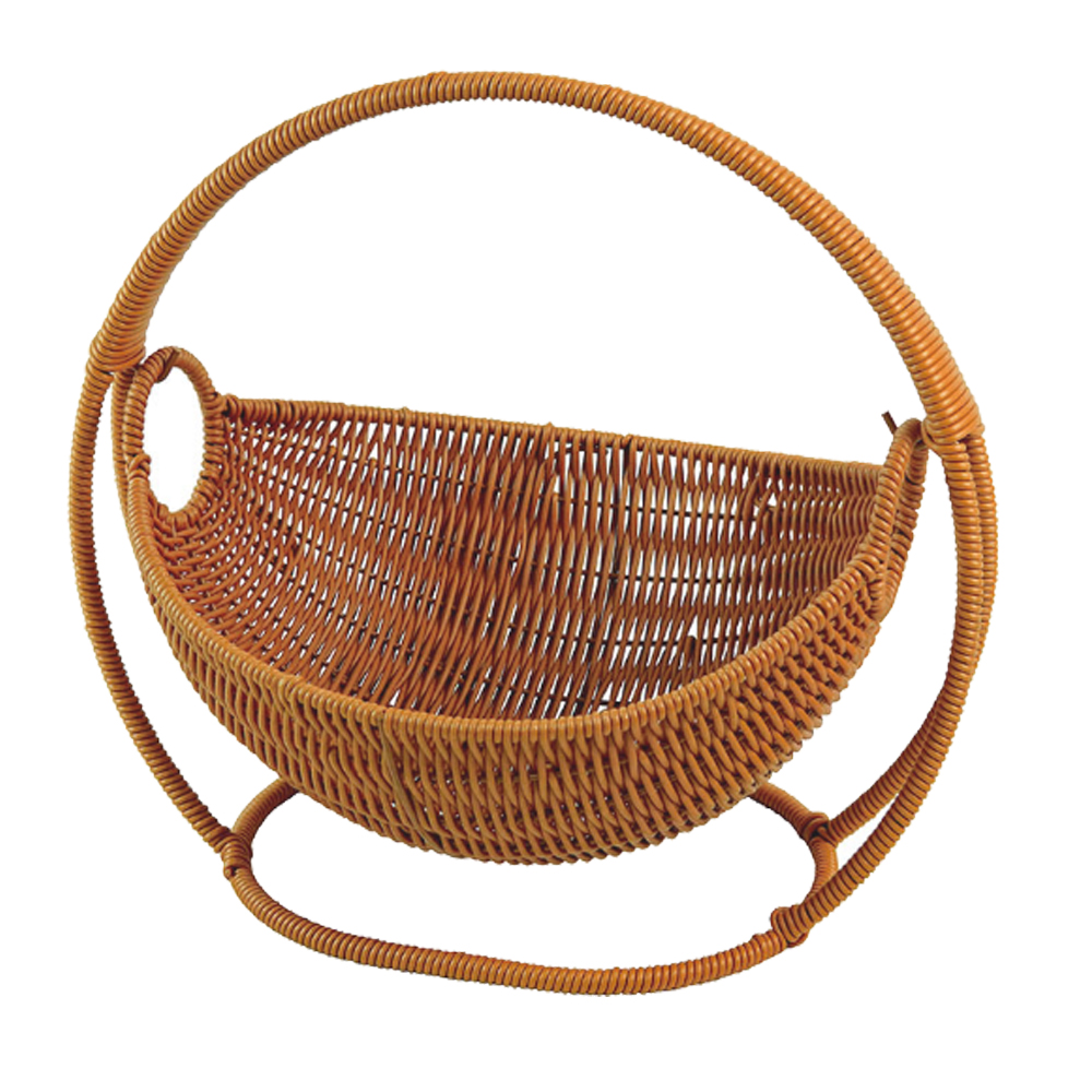 ラタン 調 バスケット トレイ ラタン風 籐風 ハンモック 型 かご 収納