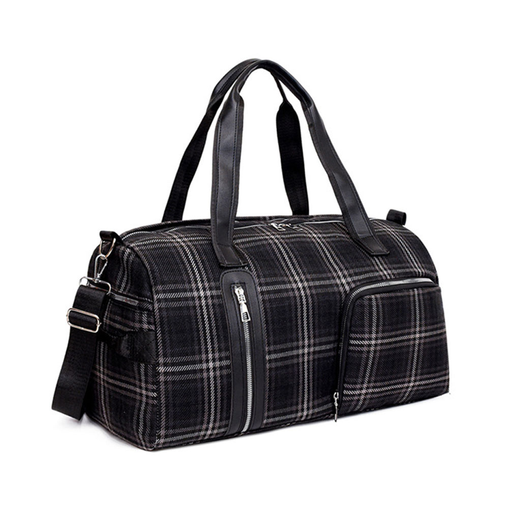 ボストンバッグ 旅行バッグ 大容量 レディース チェック柄 おしゃれ 斜め掛け キャリーオン ジム スポーツバッグ 入院 修学旅行 1泊 2泊 GPT 送料無料 (gu1c434) | ブランド登録なし | 05