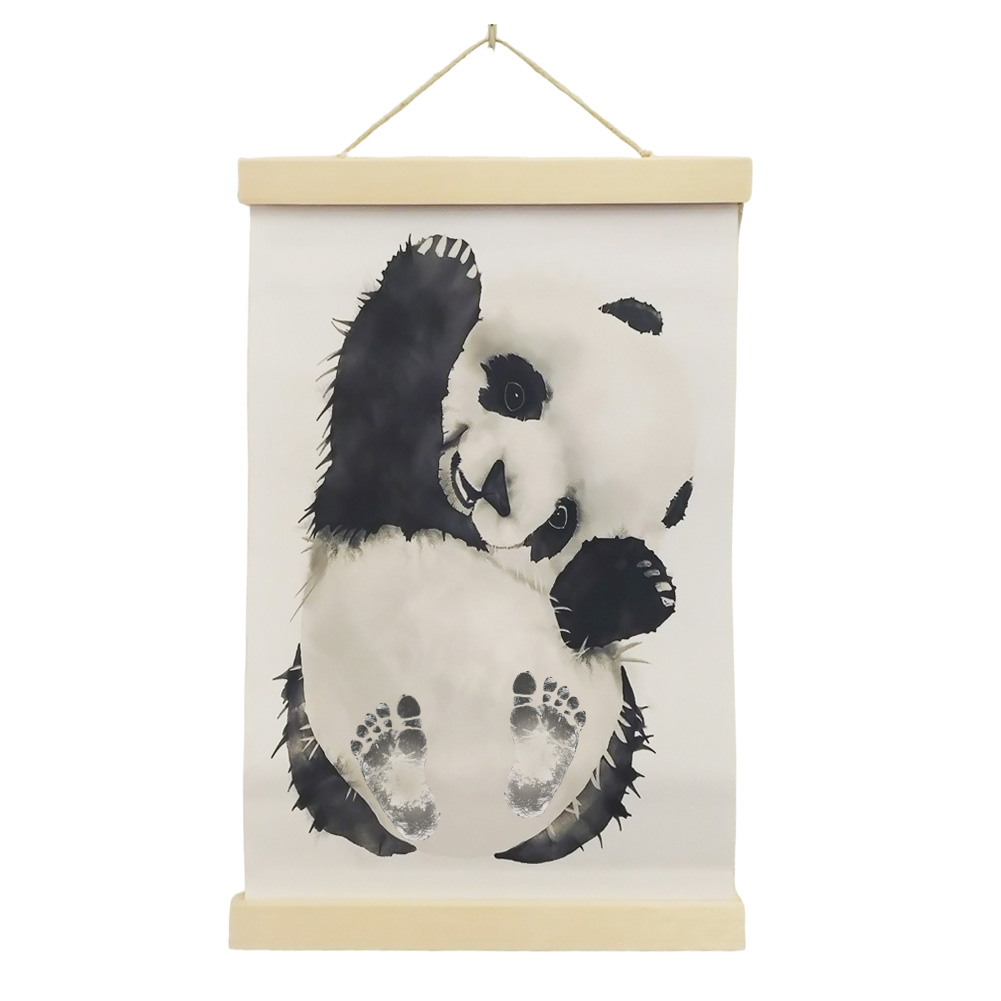 「レビュー記入でメール便送料無料」足形 タペストリー 台紙 ベビーギフト 赤ちゃん アニマル 記念 ハーフバースデー 壁掛け 飾り GPT gu1c445-mail(gu1c446) | ブランド登録なし | 01