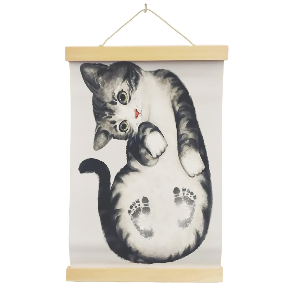 「レビュー記入でメール便送料無料」足形 タペストリー 台紙 ベビーギフト 赤ちゃん アニマル 記念 ハーフバースデー 壁掛け 飾り GPT gu1c445-mail(gu1c446) | ブランド登録なし | 04