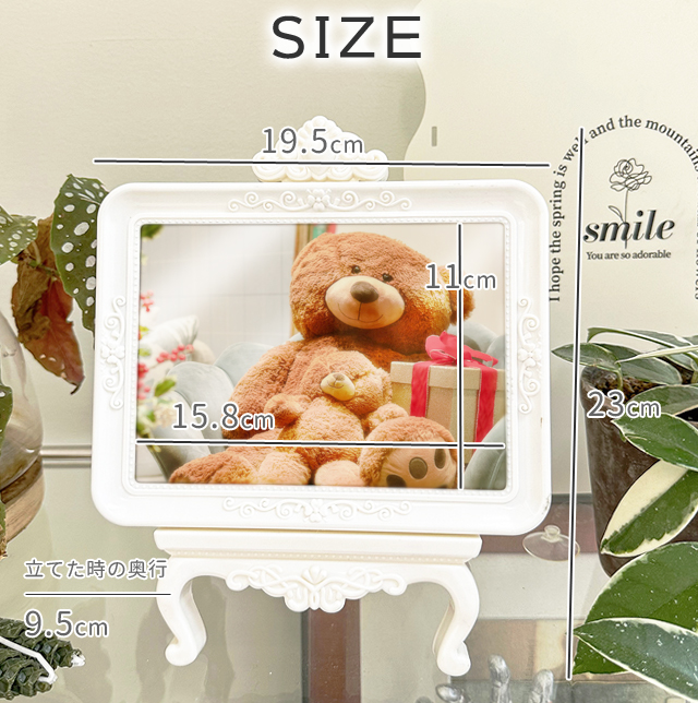 フォトフレーム 写真立て 2L おしゃれ 横置き 置き型 シンプル L判 KG