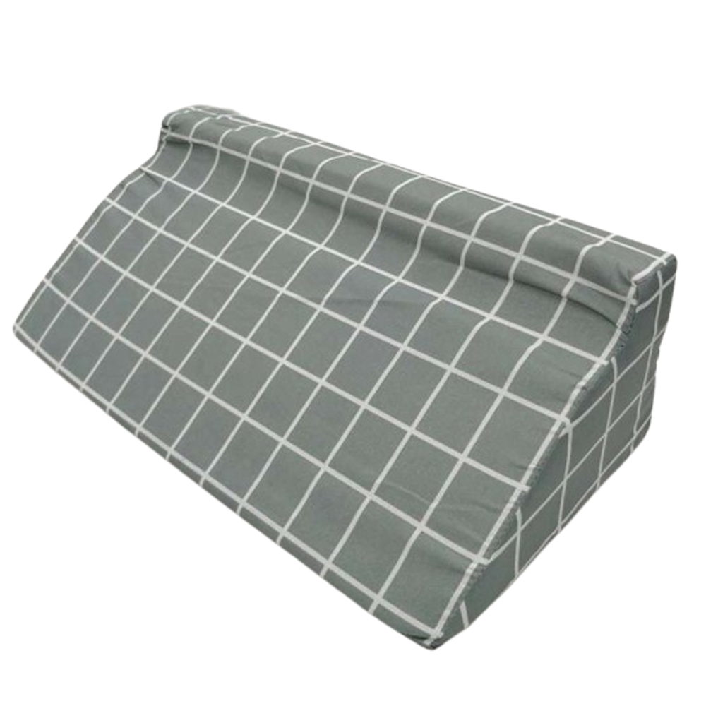 体位変換 クッション 床ずれ防止 足上げ チェック柄 R型 三角 背中 腰 肩 首 足枕 ピロー 介護 高反発ウレタン GPT 送料無料(gu1c471) | ブランド登録なし | 02