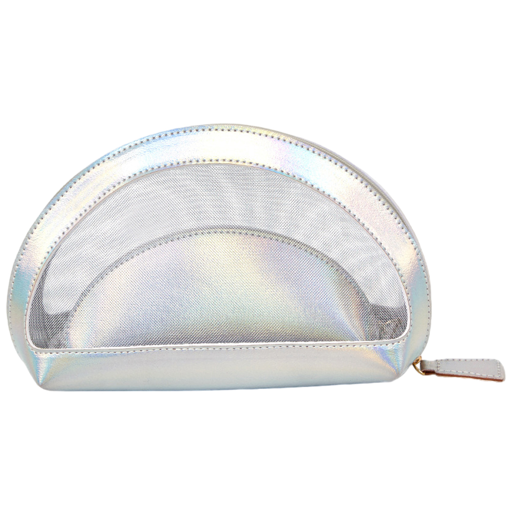 化粧ポーチ 2点セット メッシュ ラウンド コスメポーチ マルチポーチ